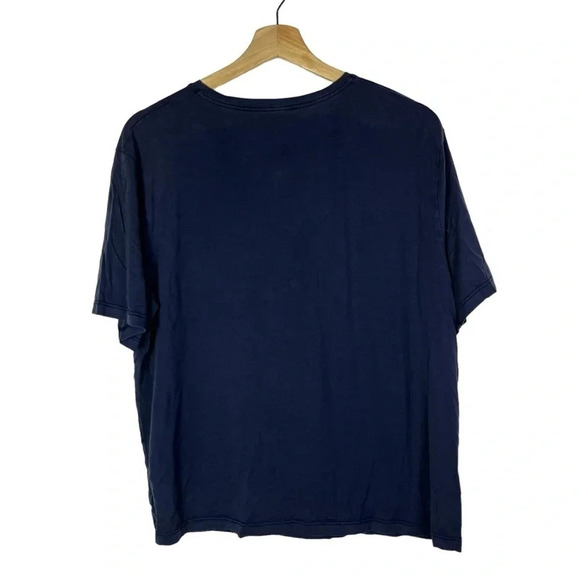 Organic Basics True Navy Blue True Tee Crewneck Short Sleeve T-Shirt L - Picture 3 of 3